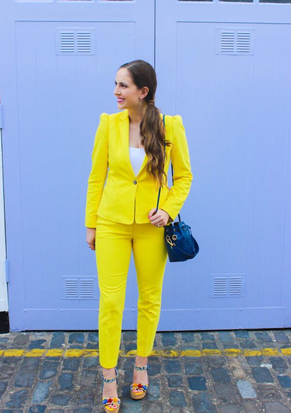 How to Style Colorful Power Suits