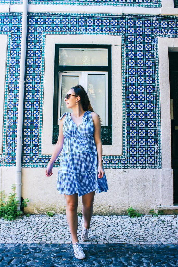 Blue Gingham Dress